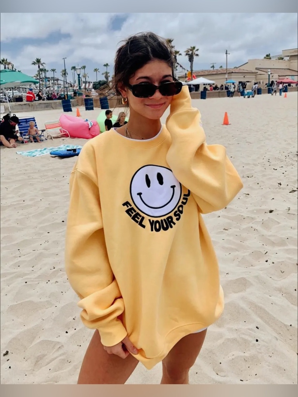 FEEL YOUR SOUL Sweatshirt Sz M Women’s
